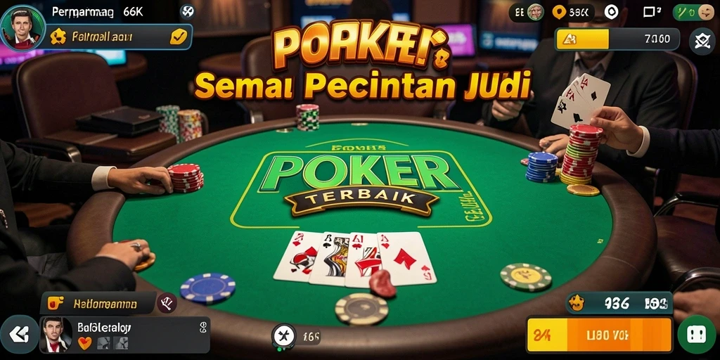 Tampilan gameplay poker yang menarik di 66K.