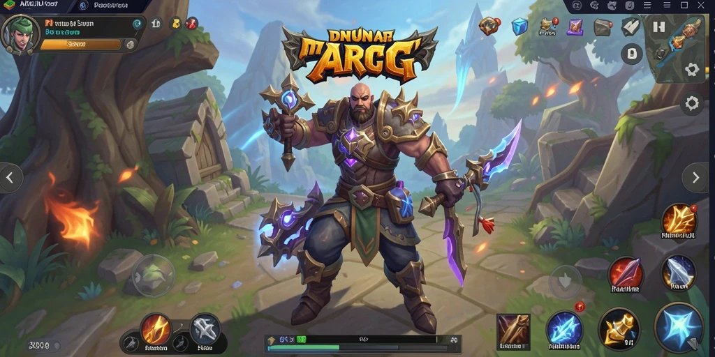 Tampilan gameplay ARPG AKUNJP yang memikat dan penuh aksi.