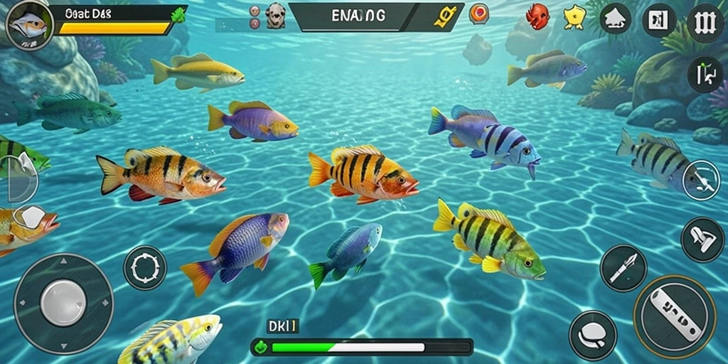 Tampilan gameplay DKK yang menarik dan menyenangkan dalam Tembak Ikan.