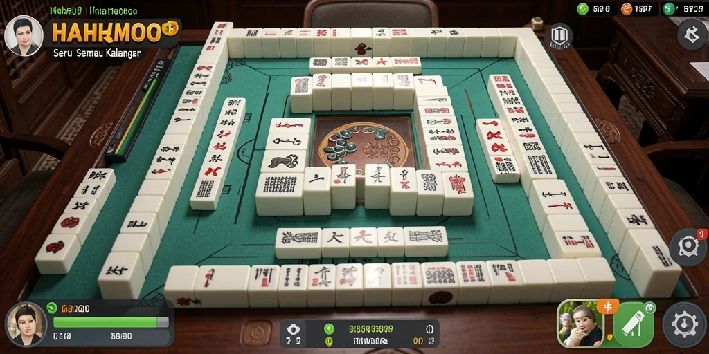 Screenshot utama HARAPJP menampilkan gameplay Mahjong yang menarik.