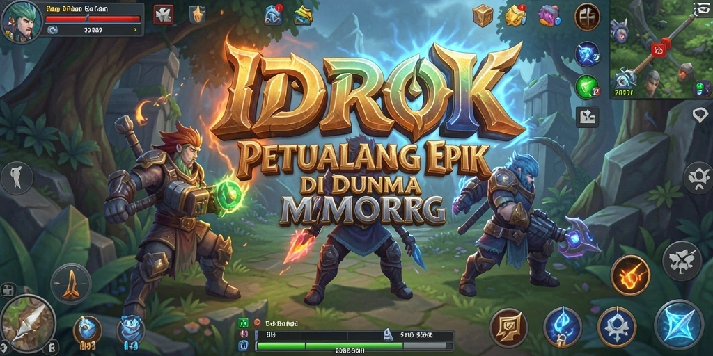 Tampilan gameplay IDROK yang penuh aksi dan petualangan fantastis.