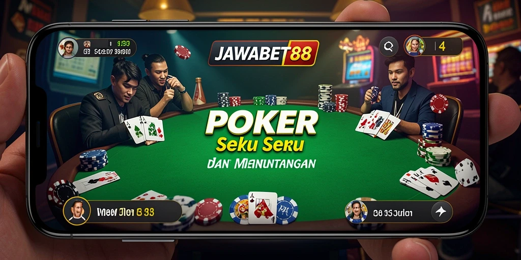 Tampilan gameplay menarik dari JAWABET88 saat bermain Poker.