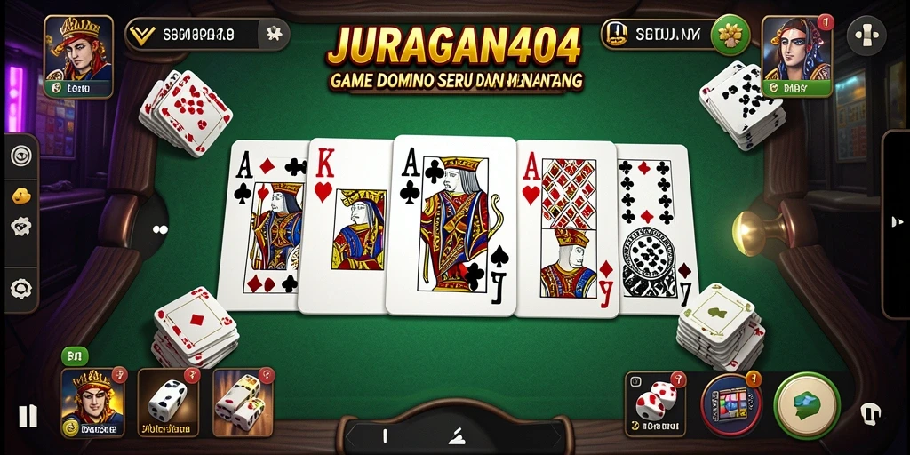 Tampilan menarik dari gameplay Domino JURAGAN404 yang penuh aksi.