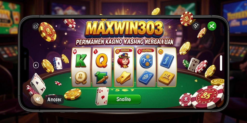 Tampilan gameplay menarik dari MAXWIN303 yang menawarkan pengalaman Kasino seru.