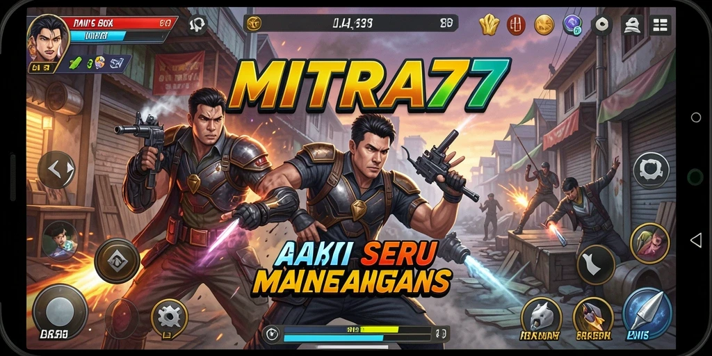 Tampilan gameplay seru dan menegangkan di MITRA77.