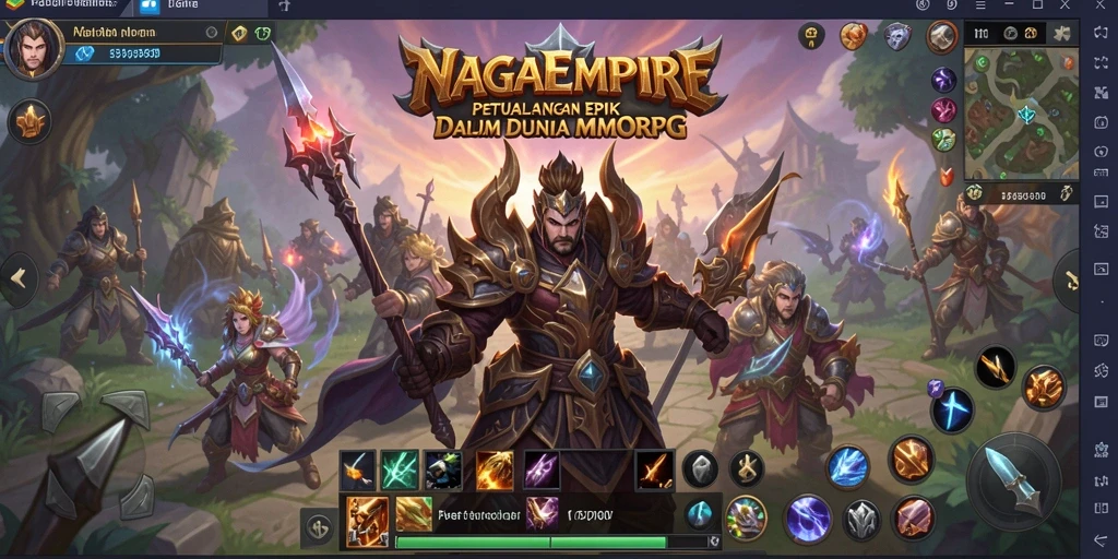 Gameplay NAGAEMPIRE yang seru dan mendebarkan di dunia MMORPG.