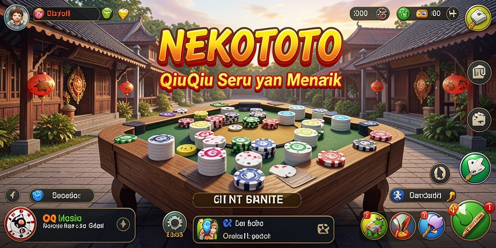 Tampilan gameplay seru QiuQiu di NEKOTOTO.
