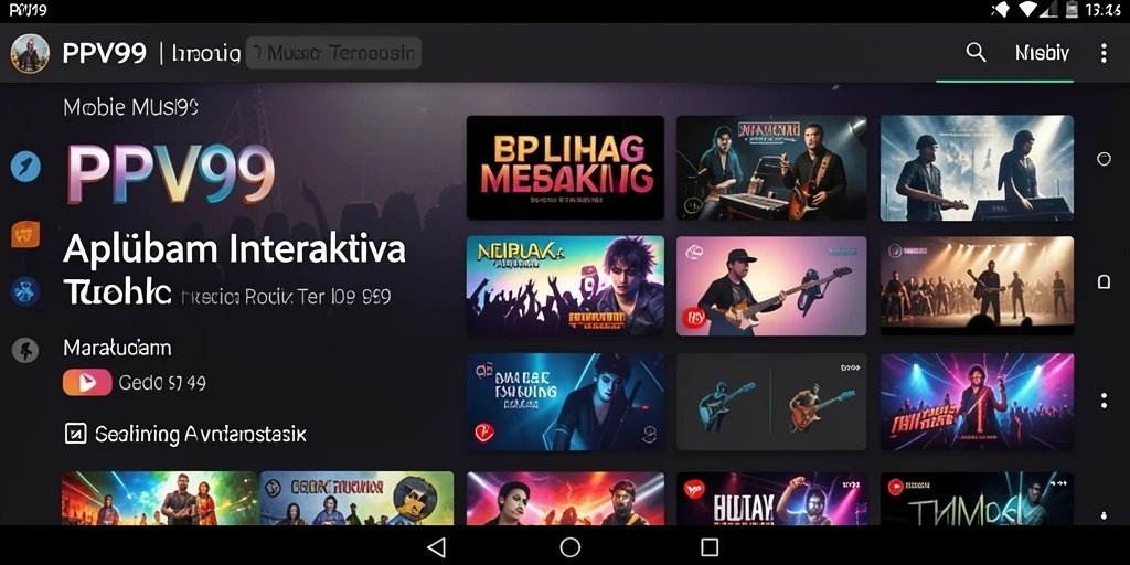 Menampilkan gameplay interaktif PPV99 dengan berbagai fitur musik.
