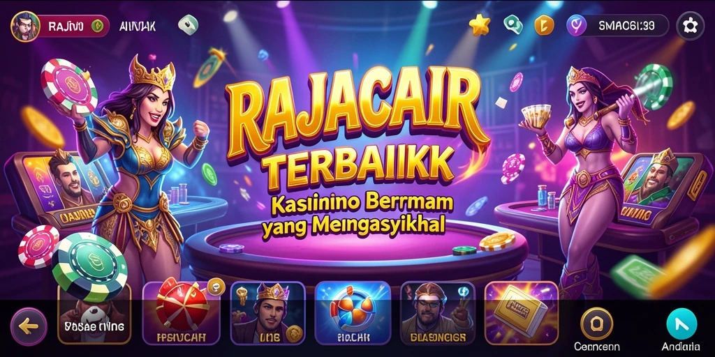 Tampilan gameplay seru dari RAJACAIR dengan fitur kasino menarik.