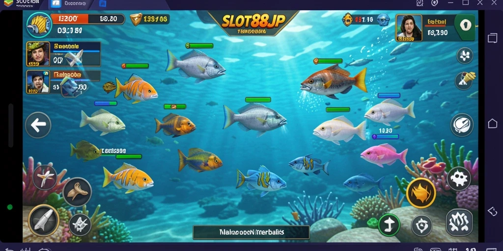 Gameplay SLOT88JP yang menarik dengan berbagai jenis ikan untuk ditangkap.
