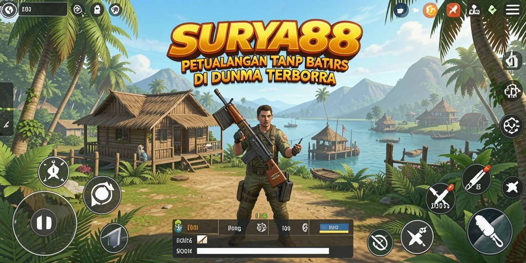 Tampilan gameplay Open World yang menakjubkan di SURYA88.