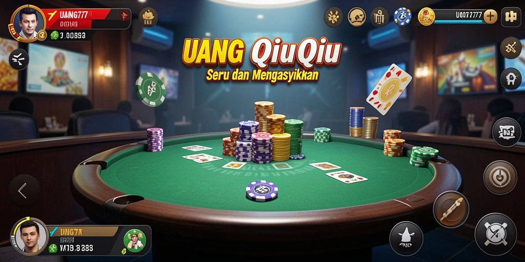 Tampilan utama gameplay QiuQiu yang seru.