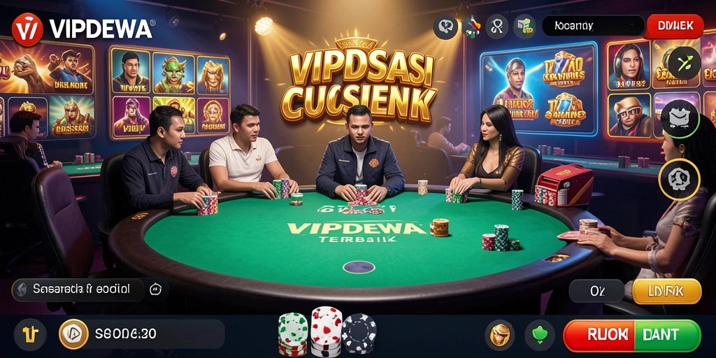 Tampilan menarik gameplay Live Casino di VIPDEWA.